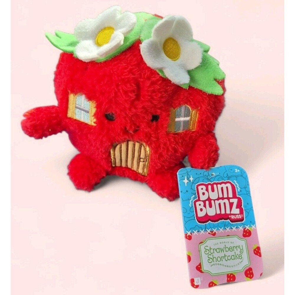 Strawberry Shortcake House 4.5" Bum Bumz Plush Spring Easter Toy Gift New